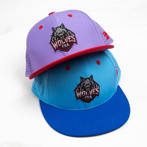Gorra Snapback Personalizada con Bordado Múltiple y Perforaciones Láser, Visera Plana, Tejido Elástico en 4 Direcciones, Diseño de Dos Colores para Equipos de Béisbol - Product Image 6