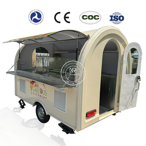 Remolque de Comida Redondo Pequeño de Acero Inoxidable 304, Certificado CE, para Venta de Aperitivos y Comida Callejera, 2025 - Product Image 6