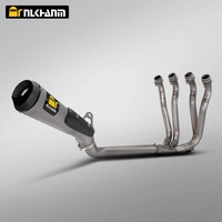 Nouveau système d'échappement pour moto NlkHanm GSX-S1000, entièrement en alliage de titane, modification AR, silencieux, emballage en boîte en carbone, Suzuki