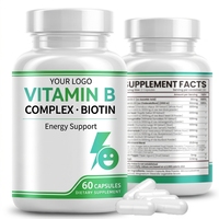 Capsules de vitamines pour la croissance des cheveux à la biotine pour adultes, pour la peau et les ongles, 60 capsules, 30 g, naturelles, OEM, ODM, étiquette privée