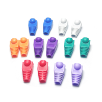 RJ45 Stecker-Abdeckungen mit Zugentlastung für Cat5e Cat6 Kupferkabel, IP67 Netzwerkkabelschutz für Ethernet, Audio und Video