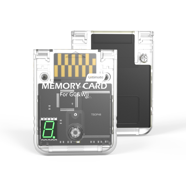 128MBytes Memory Card For Nintendo GameCube With Digital Display GC Memory Card For Wii (RVL-001)Retro Game Console Accessories