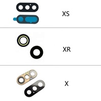 Couvercle en verre d'objectif de caméra arrière pour 7 8 Plus X XR XS MAX 11 12 Pro 12Promax