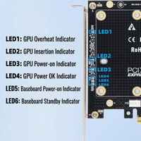 Kartu Riser SXM2 ke PCIe X16 Berkualitas Tinggi, Adaptor Ekspansi GPU, Catu Daya Ganda 8-Pin dengan Pelat Belakang Logam untuk Server AI