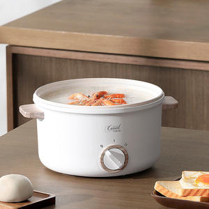 Olla eléctrica Ceool de 2L, redonda, multifunción, vaporera, para uso doméstico, estudiantes y dormitorios. - Product Image 2