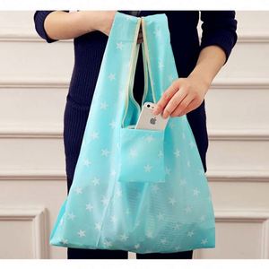 Custom Foldable Grocery Bags Eco-friendly Ripstop Reusable <b>Folding</b> Polyester Shopping Bag With Logo - Product Image 5