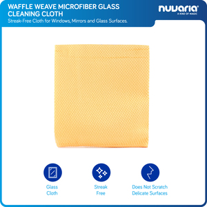 Panno in microfibra a nido d'ape per la pulizia del vetro Panno Senza Aloni per Finestre, Specchi e Superfici in Vetro - Product Image 1