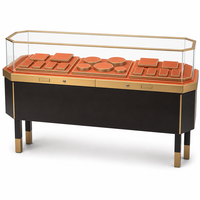 Vitrine de présentation de bijoux en verre sur mesure, comptoir de présentation en bois, mobilier de magasin, décoration de bijouterie, vente en gros