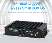 Industriële Intel I5-8260U I7-8565U DDR4 Dual NIC I225-V 2.5G LAN Fanloze Mini PC 6x COM GPIO VGA HD Display Kleine Host Computer