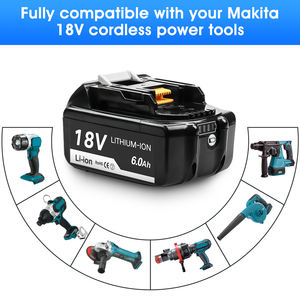 18 <strong>Volt</strong> 6.0Ah BL1860B Replacement <strong>Battery</strong> Compatible With <strong>Makitas</strong> <strong>Battery</strong> Lithium BL1815 BL1820 BL1830 BL1840 BL1850 LXT-400 - Product Image 5