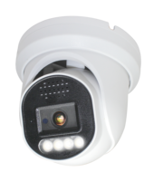 5MP Analog Security Turret Camera,4-in-1(TVI/CVI/AHD/CVBS),Color-Vu, F1.0 Super Aperture,Full Color,Built-in Mic,Full Metal,NTSC