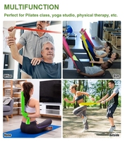 20LB Entrenamiento Fitness Theraband Durable Latex Yoga Band Ejercicio Banda de resistencia de goma