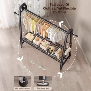 Perchero Metálico Moderno de Lujo, Ecológico y Portátil, de Una Sola Barra, para Sala de Estar y Dormitorio - Product Image 4