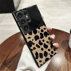 เคสโทรศัพท์กระจกแต่งหน้า INS ลายเสือดาวสำหรับ <span class=keywords><strong>Samsung</strong></span> S25 S24 S23 <span class=keywords><strong>S21</strong></span> S22 PLUS สุดสร้างสรรค์เคสแข็งกันกระแทก - Product Image 4