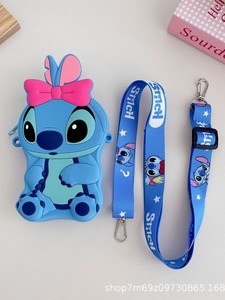 Nuova Borsa per Bambini a Tema Cartone Animato, Borsa a Tracolla da Donna con Fiocco, Grande Capacità, Portamonete - Product Image 3