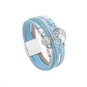 <b>Beaded</b> Leather <b>Bracelet</b> Strategic Competitive B2B Price High Polishing Holiday Gift for Women 18k <b>Gold</b> Plated Color - Product Image 5