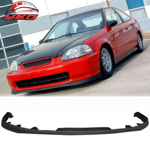เหมาะสำหรับ Honda Civic ปี 1996-1998 สไตล์ SIR ชิ้นส่วนกันชนหน้าแบบหยาบผิวสัมผัสหยาบ - Product Image 1