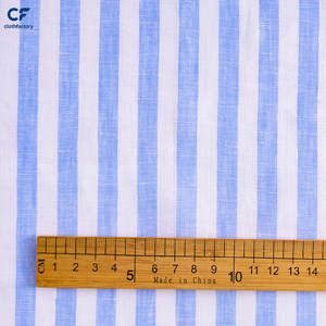 Tissu en lin uni teint à carreaux respirant 120 GSM 135 cm de large, matière douce en lin pur tissé pour vêtements de filles et de garçons et tenues de villégiature - Product Image 3