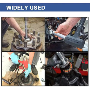 Podofo 10 pièces Kit d'outils manuels professionnels argentés pour démontage et montage de roues automobiles, avec extracteur de roulements et de bagues d'étanchéité - Product Image 3