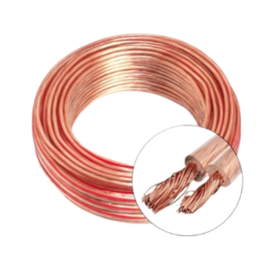 Cable de Altavoz Transparente de PVC para Auto y Hogar, 2 Núcleos, OFC, Cobre Puro, Cable de Audio <span class=keywords><strong>HiFi</strong></span> en Espiral para Amplificador y Reproductor de DVD - Product Image 3