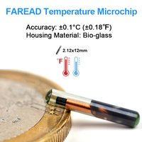 Lector de Temperatura RFID de 134.2kHz HDX FDX-B, Escáner Portátil de Microchip para Perros con Pantalla OLED, 30,000 Registros, ABS, para Mascotas Domésticas