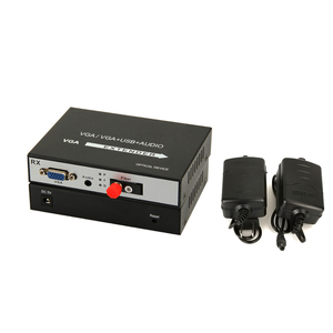 1 par de 1 canal VGA de fibra óptica transmisor <span class=keywords><strong>receptor</strong></span> de vídeo VGA y convertidor de <span class=keywords><strong>Audio</strong></span> - Product Image 3