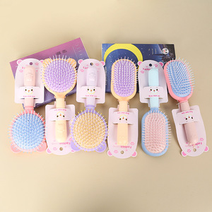 Candy Colored Cushion Hairbrush Oval Nylon Massage Brush For Kids With Scalp Massage Airbags - Product Image 4