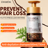 Shampo Herbal Daun Thuja 750ml Anti-Rontok, Menutrisi Rambut Tipis, Grosir, OEM