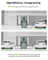 Nouveau chargeur DC pour véhicules électriques à double pistolet, ultra-rapide 240 kW, 400 V-1000 V, à poser au sol, avec prix raisonnable et méthode de paiement facile