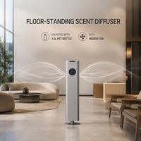 Diffuseur d'arômes professionnel commercial sur pied, machine à parfum avec une capacité de 1500 ml, contrôle par application pour hôtel, bureau, centre commercial
