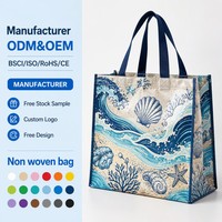 Sac fourre-tout personnalisé en non-tissé avec longue anse d'épaule, tissu doux 80 g/m², pliable, réutilisable, écologique, sac de mode quotidien