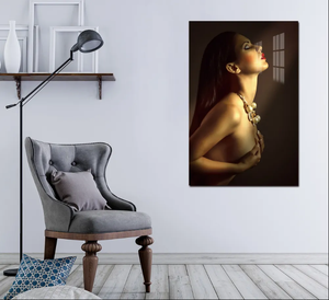 Peinture sur Toile Imprimée de Style Moderne Fait Main Femme Nue Sexy Peinture à l'Huile Sans Cadre Dame Corps Art Mural pour la Décoration de la Maison - Product Image 1