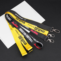 Fabricant de lanières personnalisées pas chères en polyester avec impression par sublimation et logo