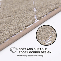 Tapis d'escalier modernes en polyester rayé, super absorbants et antidérapants, pour marches en bois