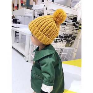 MHK12 Chapeaux et bonnets d'hiver pour enfants d'automne Nouveaux chapeaux en <span class=keywords><strong>laine</strong></span> pour enfants Bébé Bonnets en tricot - Product Image 5