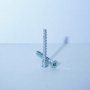 Confirmat <b>Screws</b> White Zinc Plated Steel10 Furniture <b>Screws</b> Cabinet Chipboard Assembly Fasteners - Product Image 1