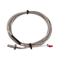 Sonde de température industrielle en acier inoxydable haute précision, capteur de température E K J T Pt100, thermocouple de surface 1 ℃   25 mm