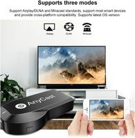 Adaptateur de diffusion multiplateforme Anycast, Dongle Récepteur WiFi AirPlay DLNA Miracast, Prise en charge par les fabricants OEM