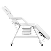 Table de massage pliable et réglable, lit de beauté professionnel avec tabouret ergonomique, mobilier de salon pour studio de tatouage et extensions de cils