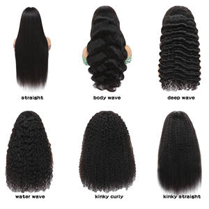 Perruques sans colle à dentelle transparente HD, effet vague d'eau, <span class=keywords><strong>cheveux</strong></span> humains bouclés et ondulés, prêtes à l'emploi, vente chaude du fournisseur d'usine - Product Image 4