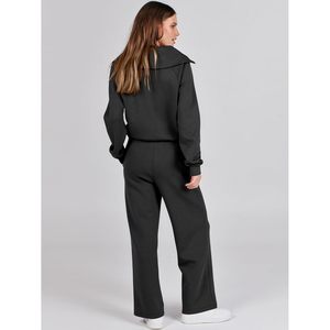 Premium 2025 autunno Trendy da donna XS taglia 2 pezzi, felpa e pantaloni di tuta oversize per Set felpa da salotto abbinata - Product Image 6