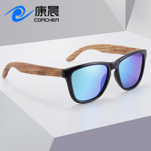 Gafas de Sol Polarizadas UV400 para Hombre, Montura Ovalada de Bambú, Montura Negra de PC, Lentes TAC, Moda, Conducción al Aire Libre - Product Image 5