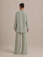 Ensemble Modeste Décontracté Islamique pour Femme, Tunique et Pantalon Ample, Vente en Gros OEM ODM, Ensemble Musulman pour Femme