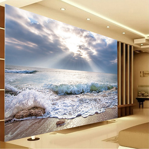 Paesaggio naturale tela pittura paesaggi marini poster Nordic Sunset stampa arte moderna immagine da parete per <span class=keywords><strong>soggiorno</strong></span> galleria Decor - Product Image 5