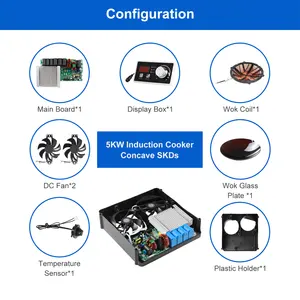 热销厨房电器面板材料黑色水晶便携式电磁炉商用电磁炉家用感应