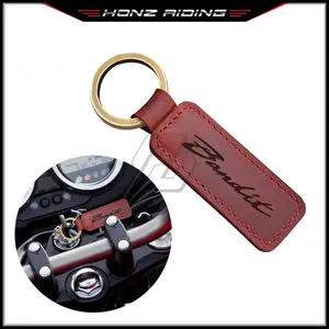 สำหรับซูซูกิ แบนดิท 150 400 1200 1250 <span class=keywords><strong>1250S</strong></span> กุญแจรถจักรยานยนต์พวงกุญแจหนังวัวแท้ - Product Image 2
