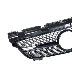 Mercedes-Benz SLK-Class R172 Front Grille ABS <b>Plastic</b> Black Silver <b>Mesh</b> Bumper Modification Part - Product Image 3