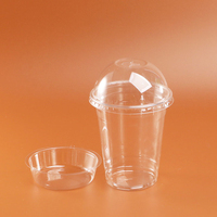 Gobelet à yaourt PET 90mm avec insert transparent Gobelets à fruits parfaits 92/95mm avec support intérieur Gobelets divisés