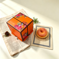 Boîte en papier carrée de petite taille OEM ODM pour boulangerie, boîte d'emballage alimentaire de qualité supérieure pour gâteaux, biscuits, desserts