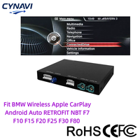 Adaptador Inalámbrico Apple CarPlay y Android Auto para BMW NBT F07 F10 F15 F20 F25 F30 F80 con 1 Año de Garantía, Montaje en Parabrisas